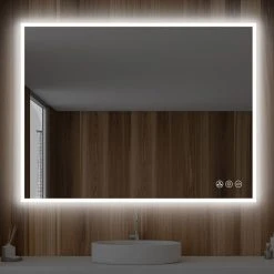 Blossom Kitchen & Bath Supply Fogless, Dimmable, Color Temperature Adjustable LED Mirror, 48x36 -Laural Home Shop 6741a40501203342 9655 w800 h800 b0 p0