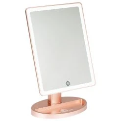Impressions Vanity Company Touch Ultra LED Makeup Mirror, Standing Base, Rose Gold