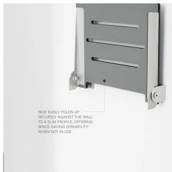 Seachrome Corporation Seachrome SlimLine Folding Wall Mount Shower Seat, Gray Seat With Silver Frame 18 Seachrome Corporation Seachrome SlimLine Folding Wall Mount Shower Seat, Gray Seat With Silver Frame -Laural Home Shop 67c1621d03c1c779 4661 w800 h800 b1 p0