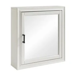 Crosley Tara Bath Mirror Cabinet, White