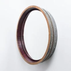 Alpine Wine Design Inverted Wine Barrel Mirror