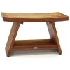 AquaTeak Patented 30" Asia Teak Shower Bench With Shelf