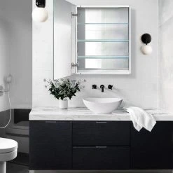 Krugg Reflections Krugg Medicine Cabinet, Blum Hinge Soft Close, 24"x30", Recessed Mount -Laural Home Shop 68c1da470f9c309f 6439 w800 h800 b0 p0