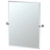 Gatco Fine Bathware Latitude II 24" Frameless Rectangle Mirror, Chrome -Laural Home Shop 6a612a3e0f71fd63 0064 w800 h800 b1 p0