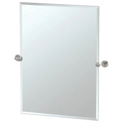 Gatco Fine Bathware Latitude II 24" Frameless Rectangle Mirror, Chrome