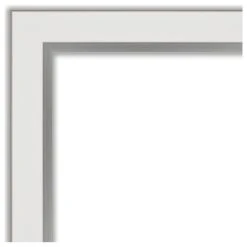 Amanti Art Eva White Silver Narrow Non-Beveled Bathroom Wall Mirror - 21 X 27 In. 13 Amanti Art Eva White Silver Narrow Non-Beveled Bathroom Wall Mirror - 21 X 27 In. -Laural Home Shop 6a7136fb02bdddd9 6189 w800 h800 b1 p0