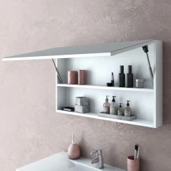 A Touch Of Design Frameless 34" Medicine Cabinet With Full Mirror Front, Hera White 15 A Touch Of Design Frameless 34" Medicine Cabinet With Full Mirror Front, Hera White -Laural Home Shop 6a91227302bb30cf 5191 w800 h800 b0 p0