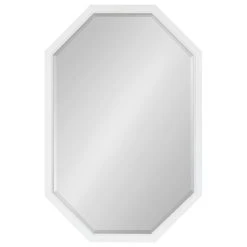 Uniek Hogan Framed Octagon Wall Mirror, White, 24x36 -Laural Home Shop 6b010dce00c78c6d 5046 w800 h800 b1 p0