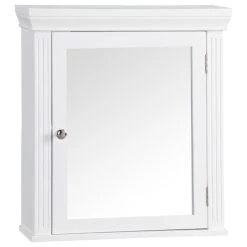 Versanora Wooden Medicine Storage Cabinet, Mirror Door