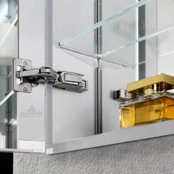 Blossom Kitchen & Bath Supply LED Mirror Medicine Cabinet With Defogger, Dimmer And Outlets, 24" Left 25 Blossom Kitchen & Bath Supply LED Mirror Medicine Cabinet With Defogger, Dimmer And Outlets, 24" Left -Laural Home Shop 6b31eb33010e8e75 5225 w800 h800 b0 p0