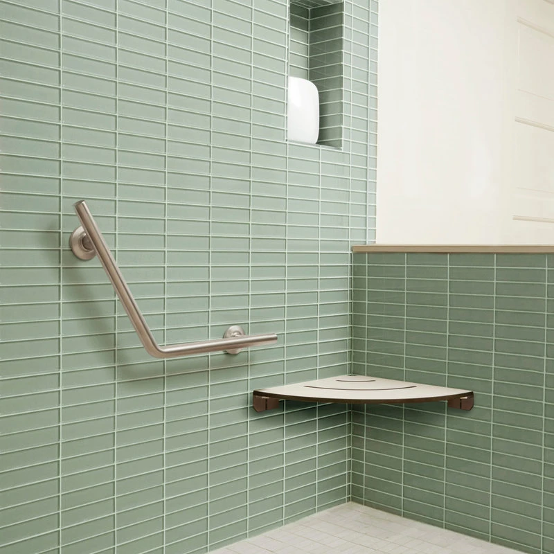 Seachrome Corporation White Corner Shower Seat With 18" Radius 10 Seachrome Corporation White Corner Shower Seat With 18" Radius - Image 8