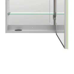 Fine Fixtures LED Recessed/Surface Mount Medicine Cabinet, Aluminum, 20"x30", Right Hand Door 16 Fine Fixtures LED Recessed/Surface Mount Medicine Cabinet, Aluminum, 20"x30", Right Hand Door -Laural Home Shop 6b7144b30e593176 9296 w800 h800 b0 p0