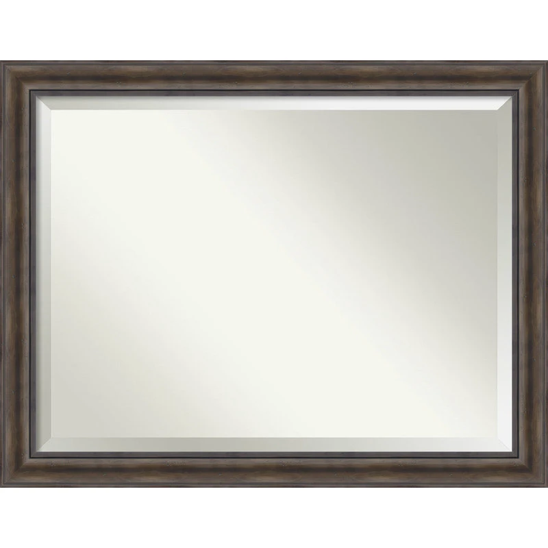 Amanti Art Rustic Pine Beveled Wood Bathroom Wall Mirror - 45.5 X 35.5 In. 3 Amanti Art Rustic Pine Beveled Wood Bathroom Wall Mirror - 45.5 X 35.5 In.