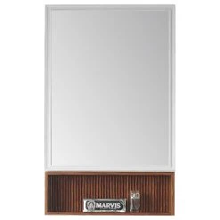 Fine Fixtures Dakota Medicine Cabinet, 21" Wide, White, Teak Shelf 9 Fine Fixtures Dakota Medicine Cabinet, 21" Wide, White, Teak Shelf -Laural Home Shop 6c81d4c80e3c580f 0722 w800 h800 b1 p0