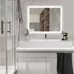 Ketcham Medicine Cabinets/Fred Silver & Company Luminous Dimmable LED Mirror With Automatic Defogger, 24"x36" -Laural Home Shop 6c918c8f01afc854 8014 w800 h800 b0 p0