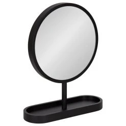 Uniek Travis Framed Tabletop Mirror, Black, 17"x21"