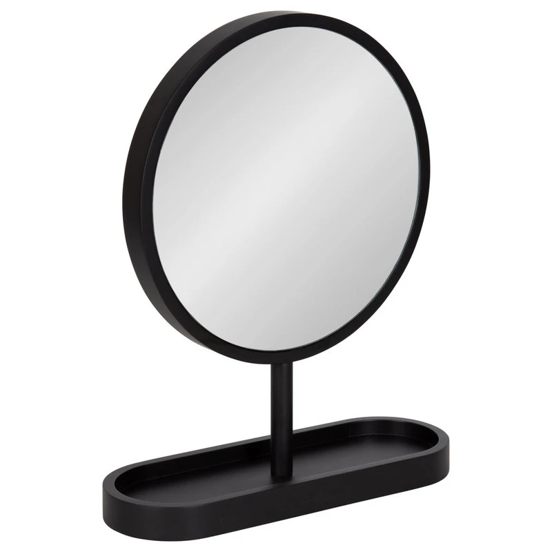Uniek Travis Framed Tabletop Mirror, Black, 17"x21" 3 Uniek Travis Framed Tabletop Mirror, Black, 17"x21"