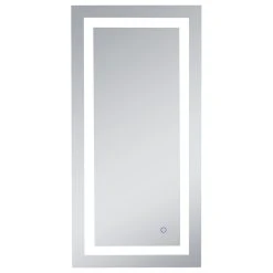 Elegant Furniture & Lighting Touch Sensor Hardwired LED Mirror, Color Changing Temp 3000K/4200K/6400K, 20"x40