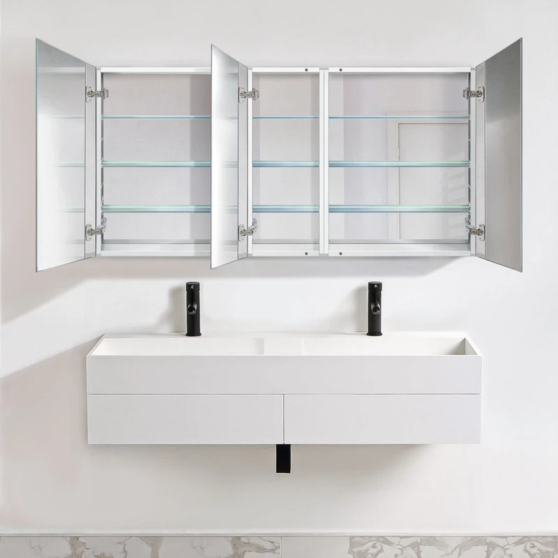 Krugg Reflections Tri-View Krugg Medicine Cabinet Recess Or Surface Mount, 60x30 8 Krugg Reflections Tri-View Krugg Medicine Cabinet Recess Or Surface Mount, 60x30 - Image 6