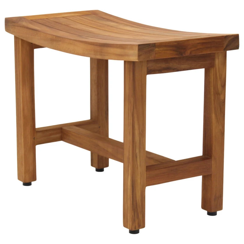 AquaTeak Patented 24" Sumba™ Lotus Teak Shower Bench 5 AquaTeak Patented 24" Sumba™ Lotus Teak Shower Bench - Image 3