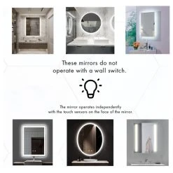 Ketcham Medicine Cabinets/Fred Silver & Company Radiant Dimmable LED Mirror With Defogger, 24"x36"x1.75" 13 Ketcham Medicine Cabinets/Fred Silver & Company Radiant Dimmable LED Mirror With Defogger, 24"x36"x1.75" -Laural Home Shop 6d7129ee0140afc5 6474 w800 h800 b1 p0