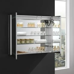 Fresca Spazio Bathroom Medicine Cabinet With LED Lighting And Defogger, 36"x30" 20 Fresca Spazio Bathroom Medicine Cabinet With LED Lighting And Defogger, 36"x30" -Laural Home Shop 6d81efc00f08f5f2 1178 w800 h800 b0 p0