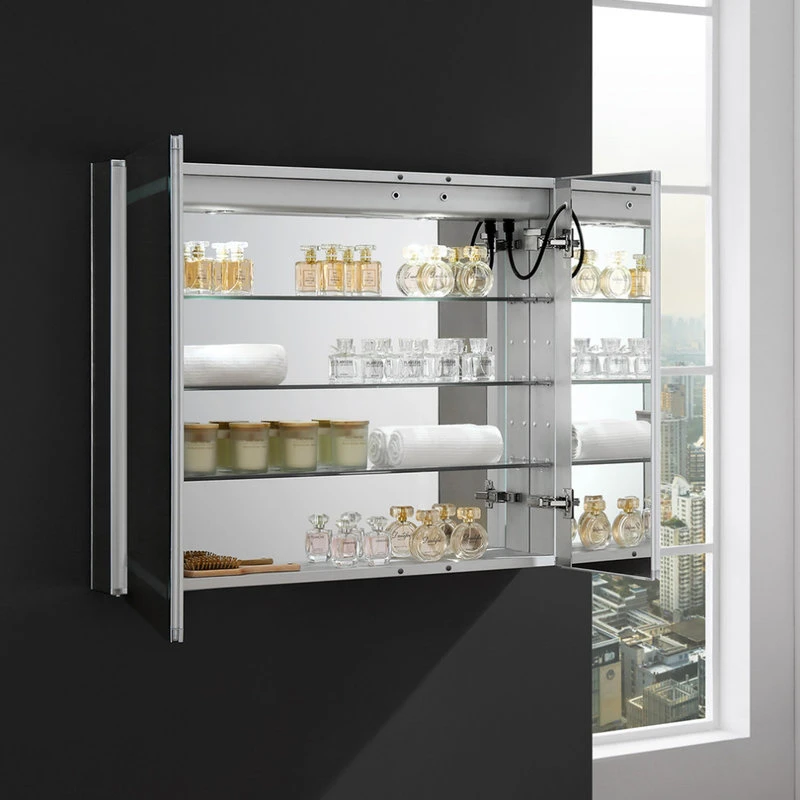 Fresca Spazio Bathroom Medicine Cabinet With LED Lighting And Defogger, 36"x30" 8 Fresca Spazio Bathroom Medicine Cabinet With LED Lighting And Defogger, 36"x30" - Image 6