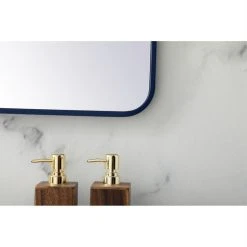 Elegant Furniture & Lighting Soft Corner Metal Rectangular Mirror 30X40", Blue -Laural Home Shop 6da1c22a010405b7 7766 w800 h800 b0 p0
