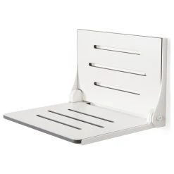 Seachrome Corporation Seachrome Silhouette Folding Wall Mount Shower Bench Seat, White Seat With White Frame -Laural Home Shop 6da1de3b037bf314 2393 w800 h800 b1 p0