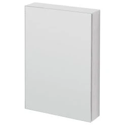 Coppice Wooden Bathroom Mirror Cabinet | Wireworks Magnifier, White Oak