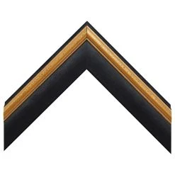 FrameMyMirror Kendall Framed Wall Mirror, Black & Gold, 36"x24" -Laural Home Shop 6e2176ea03ebb701 2478 w800 h800 b1 p0