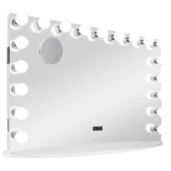 Impressions Vanity Company Hollywood Premiere Pro Max Vanity Mirror With Bluetooth, White