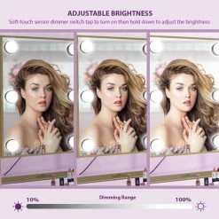 Impressions Vanity Company Hollywood Tri-Tone LED Makeup Mirror, White -Laural Home Shop 6e31304f0409d984 5569 w800 h800 b0 p0
