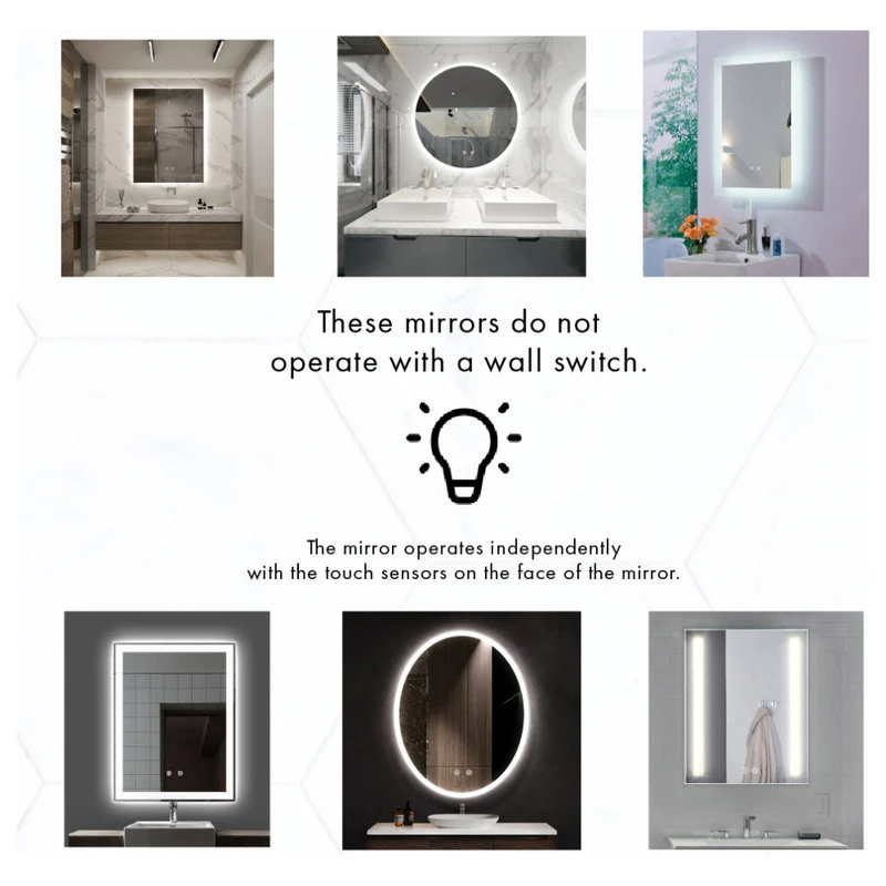 Ketcham Medicine Cabinets/Fred Silver & Company Luminous Dimmable LED Mirror With Defogger, 60"x36"x1.75" 9 Ketcham Medicine Cabinets/Fred Silver & Company Luminous Dimmable LED Mirror With Defogger, 60"x36"x1.75" - Image 7