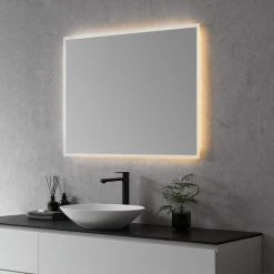 Altair Cassano Rectangle Frameless Modern Bathroom/Vanity LED Lighted Wall Mirror, 40" -Laural Home Shop 6f0165a102860f37 8093 w800 h800 b0 p0
