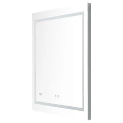 AQUADOM Daytona LED Lighted Bathroom Fog Free Dimmable Mirror 40"x36"x1" -Laural Home Shop 7071d13202f4191a 1222 w800 h800 b1 p0