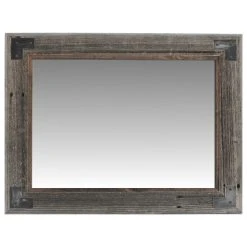 My Barnwood Frames Rustic Bathroom Mirror, Modern Farmhouse Mirror, Ranch Hand Mirror, 24"x30"