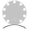 Impressions Vanity Company Hollywood Round Tri-tone LED Makeup Mirror, Black -Laural Home Shop 7231b25600402c20 3975 w800 h800 b1 p0