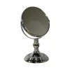 Benjara Metal Magnifying Makeup Mirror With 3X Magnification Silver- Saltoro Sherpi -Laural Home Shop 7251287f0ed6a1bd 0822 w800 h800 b1 p0