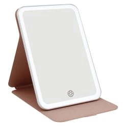 Impressions Vanity Company Touch Tablet Mini Tri-Tone Led Makeup Mirror, Rose Gold