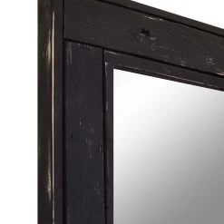 Renewed Decor And Storage Herringbone Vanity Mirror, Kettle Black, 24"x30", Non-Distressed, Heavy Duty Saw -Laural Home Shop 72f1c1e1019e3f12 0544 w800 h800 b0 p0