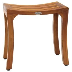 AquaTeak Patented 18" Asia Curve Teak Shower Bench