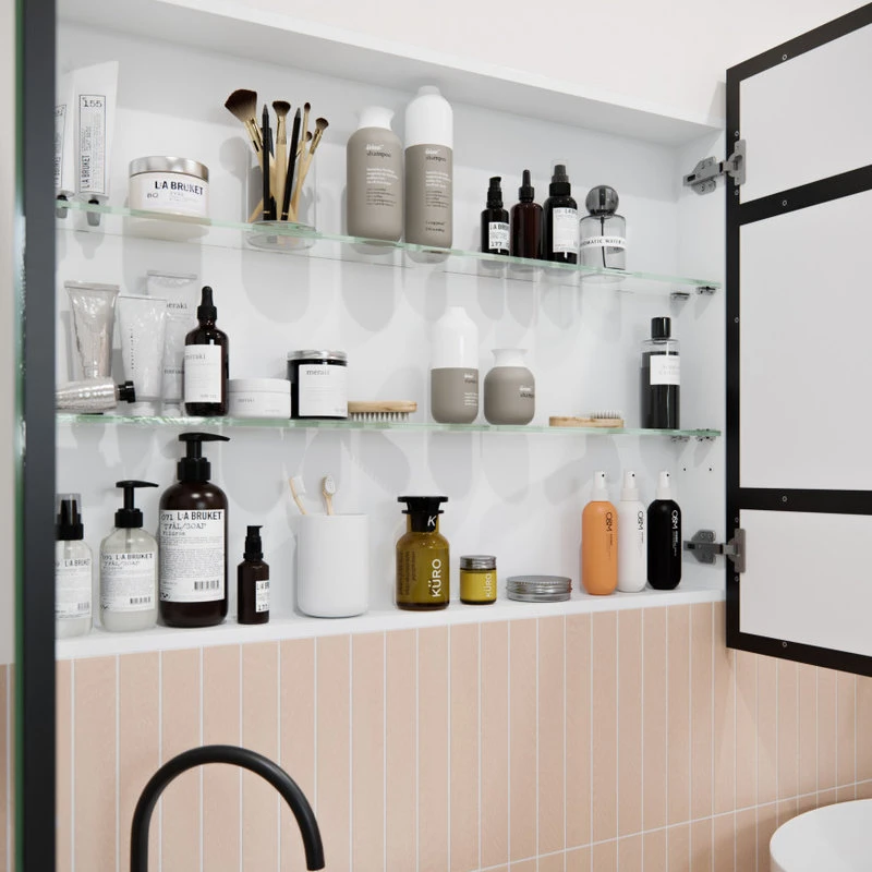 Glass Warehouse Medicine Cabinets, Black 8 Glass Warehouse Medicine Cabinets, Black - Image 6