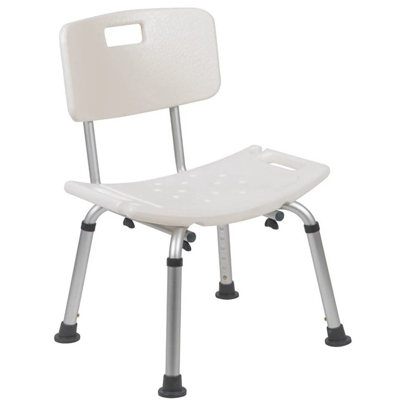 Flash Furniture Hercules Adjustable Plastic Bath And Shower Chair In White 3 Flash Furniture Hercules Adjustable Plastic Bath And Shower Chair In White