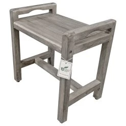 DecoTeak CoastalVogue Eleganto 20" Wide ShowerBench GR107, Gray -Laural Home Shop 74512f6e0fdd0cba 7166 w800 h800 b1 p0