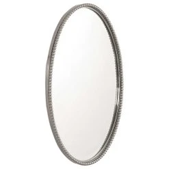 Uttermost 01102 B Sherise 32" X 22" Contemporary Oval Beaded - Brushed Nickel -Laural Home Shop 74d18bc20fe457d0 5731 w800 h800 b1 p0