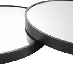 Kinger Home 32" Aluminum Black Round Mirror -Laural Home Shop 74f197310f04b6c7 3930 w800 h800 b0 p0