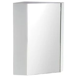 Fresca Coda 18" White Corner Medicine Cabinet With Mirror Door