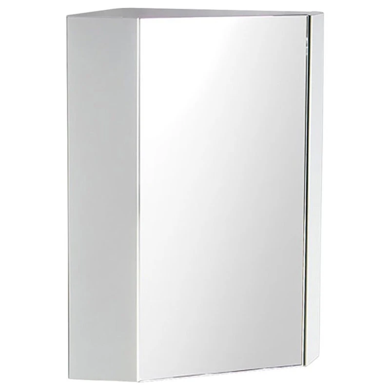 Fresca Coda 18" White Corner Medicine Cabinet With Mirror Door 3 Fresca Coda 18" White Corner Medicine Cabinet With Mirror Door