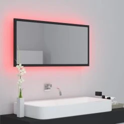 Vida XL International B.V. VidaXL LED Bathroom Mirror 35.4" Gray Acrylic Home Washroom Wall Vanity Unit 14 Vida XL International B.V. VidaXL LED Bathroom Mirror 35.4" Gray Acrylic Home Washroom Wall Vanity Unit -Laural Home Shop 751114f901c348cc 5622 w800 h800 b0 p0
